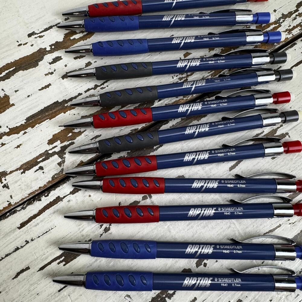 Staedtler Riptide 0.7mm  9840 Mechanical Pencil Lot of 14 Drafting Drawing Used - Picture 4 of 6